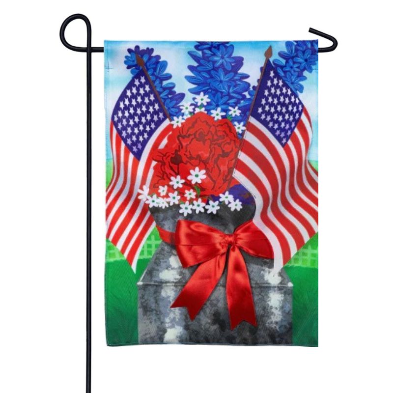 Patriotic Bouquet Garden Flag